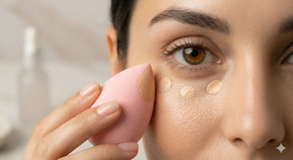 concealer under your eyes