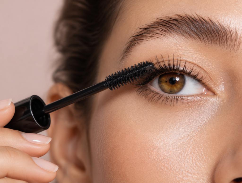 mascara application