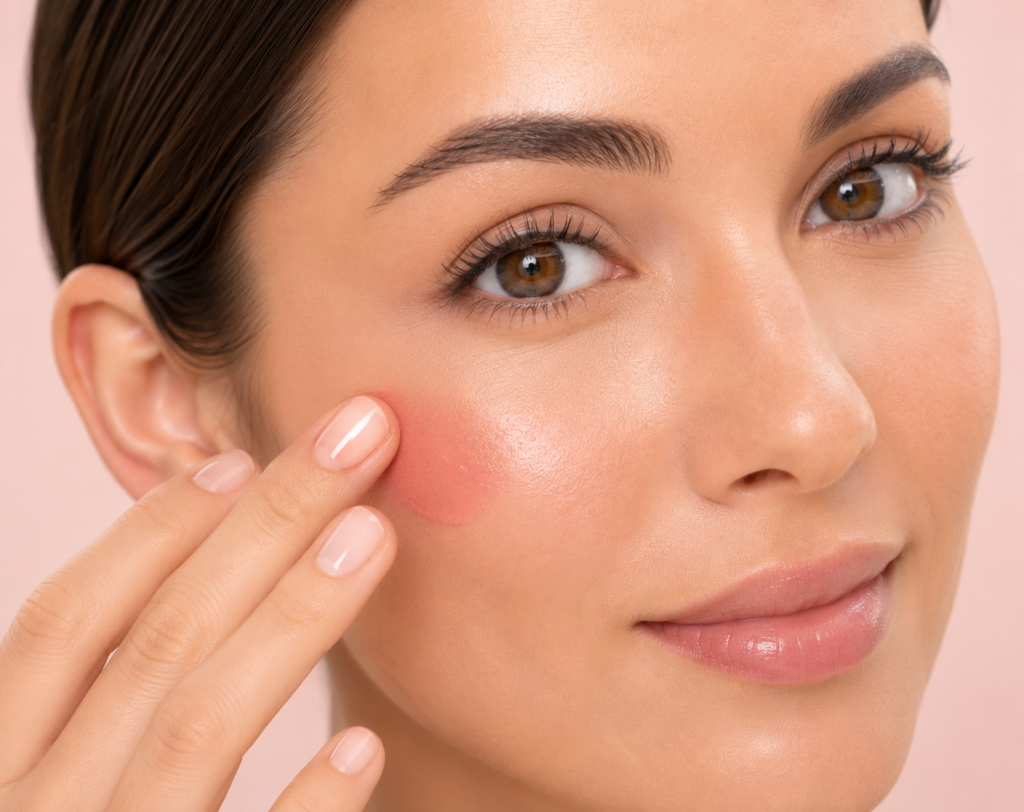 natural cream blush application tutorial